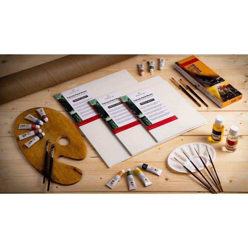 Artist Canvas Panel Boards for Oil & Acrylic Painting | Medium Grain ...